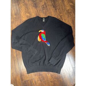 Trust Sweater Large Pullover Black Long Sleeve Sz XL‎